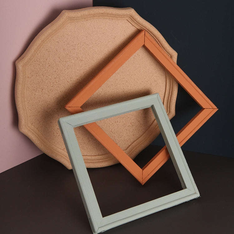 3 in 1 Different Sizes Morandi Color Wooden Photo Frame Series Color Spray Paint Photo Props Phot...