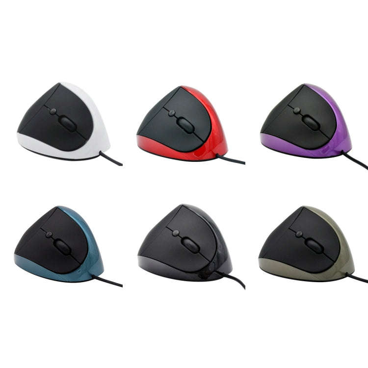 JSY-05 6 Keys Wired Vertical Mouse Ergonomics Brace Optical Mouse(Blue)