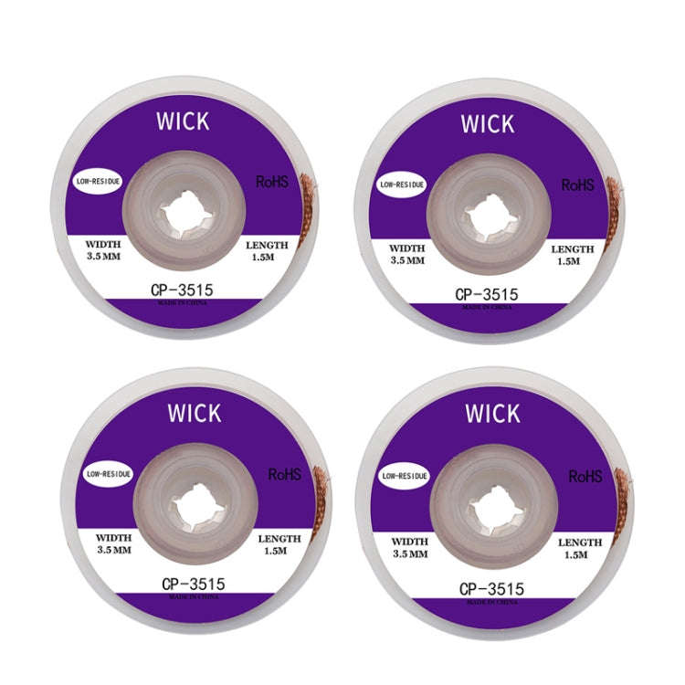 4 PCS Silk Wire Deficiency Tin With Low Residue Strip BGA To Remove Tin Welding Strip Electronic ...