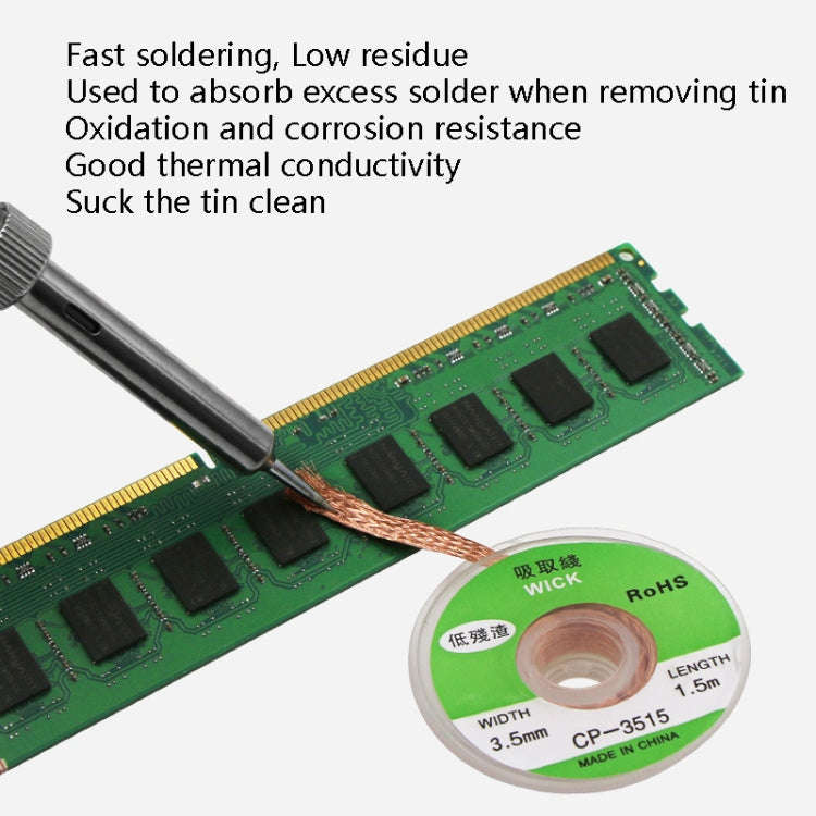 4 PCS Silk Wire Deficiency Tin With Low Residue Strip BGA To Remove Tin Welding Strip Electronic ...