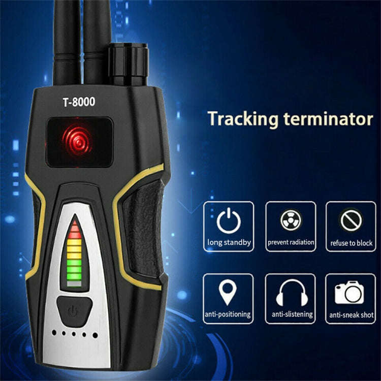 T8000 Wireless Signal Detector GPS Defense Location Finding Camera Anti-Candid Anti-Tracking Dete...