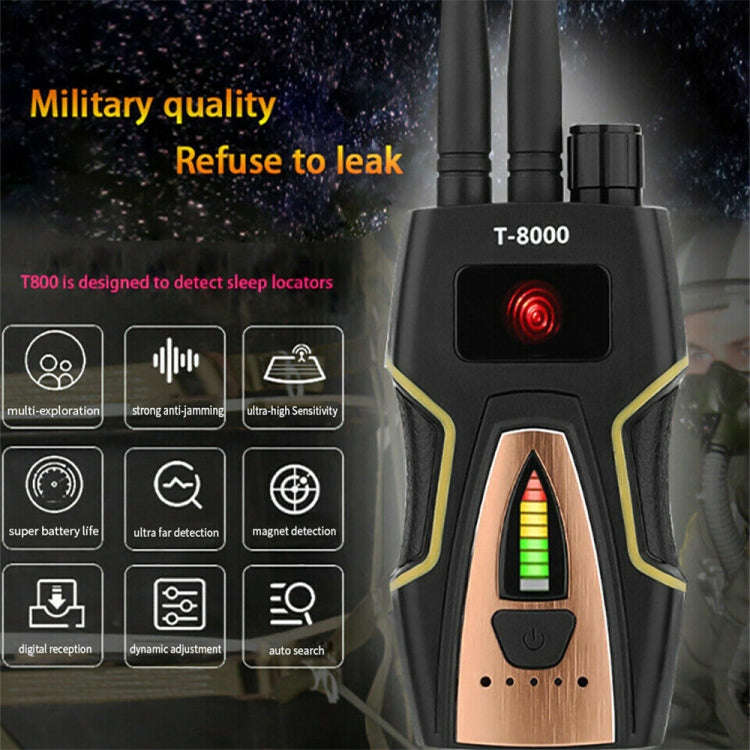 T8000 Wireless Signal Detector GPS Defense Location Finding Camera Anti-Candid Anti-Tracking Dete...