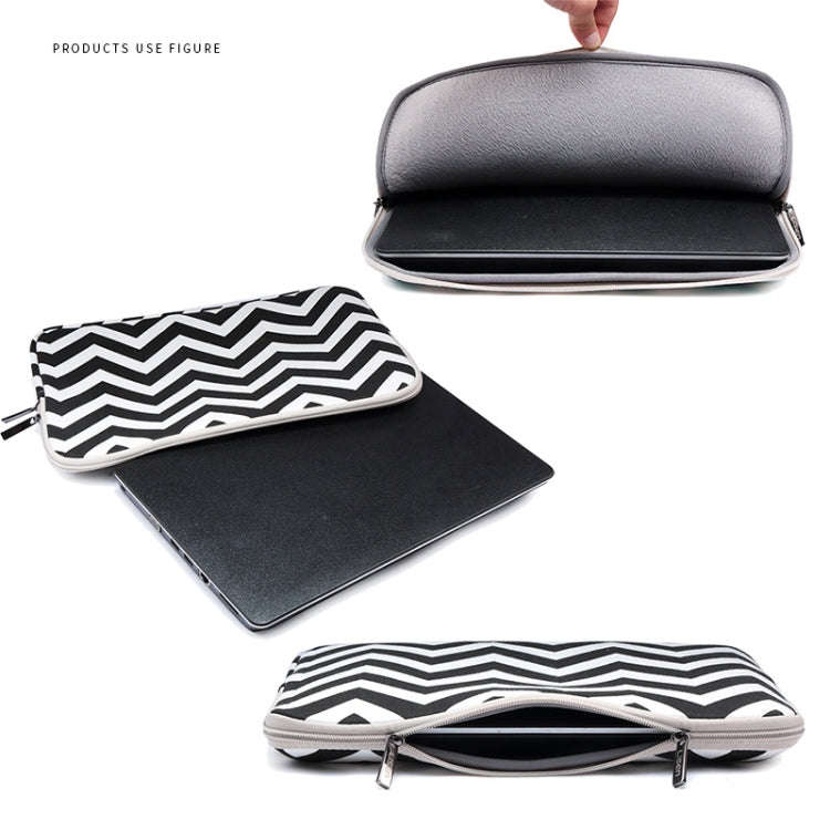 LiSEN LS-525 Wavy Pattern Notebook Liner Bag, Size: 11.6 inches(Gray)
