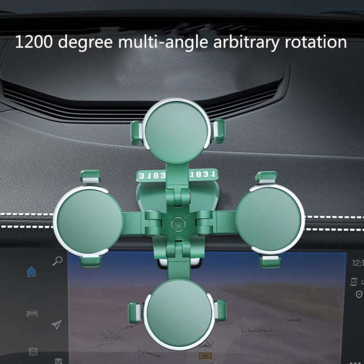 ZJ088 Car Mobile Phone Bracket Car Central Control Instrument Panel Rearview Mirror Multifunction...