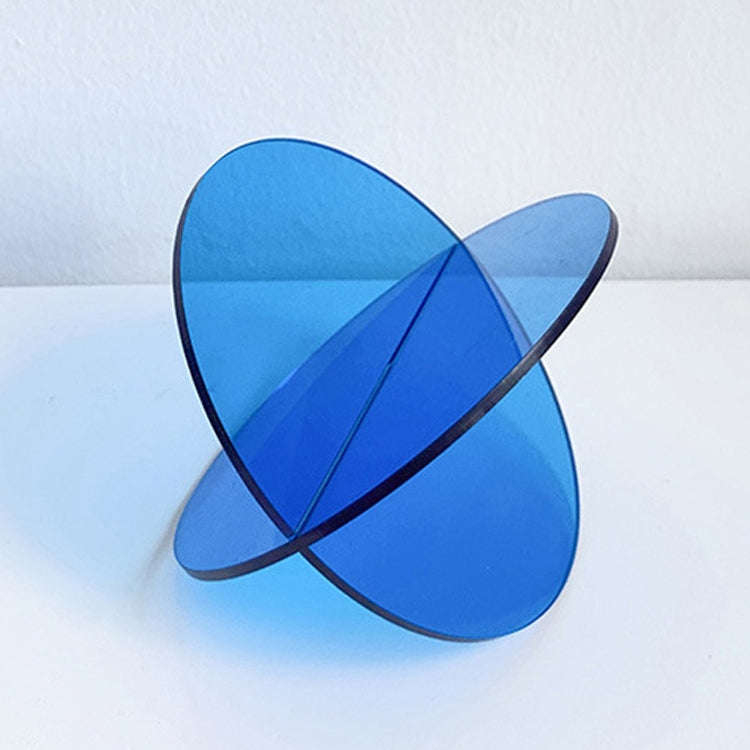 Translucent Blue Cross Circle Studio Background Ornament Photo Props