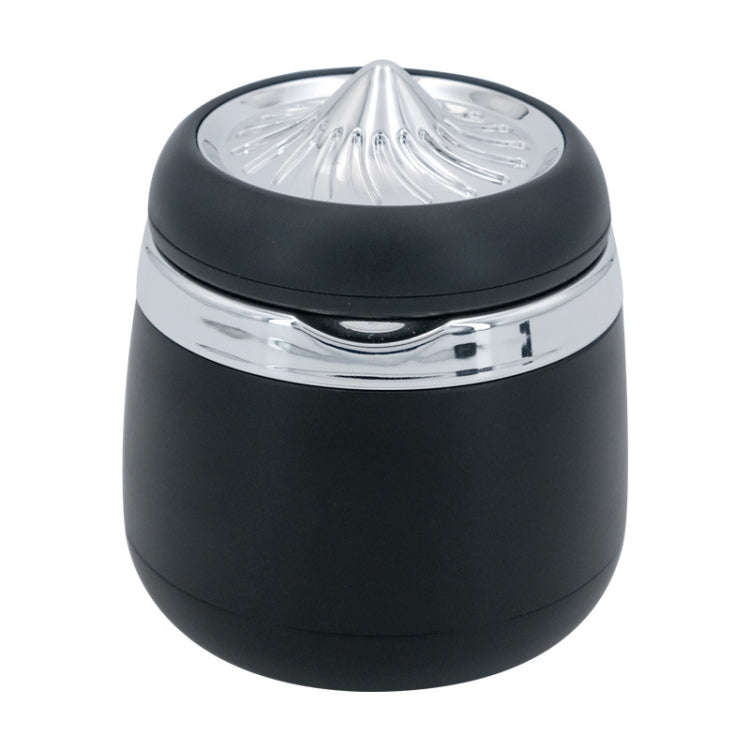 Car Ashtray Mini With Lamp And Cover Car Ashtray(N18A Silver)