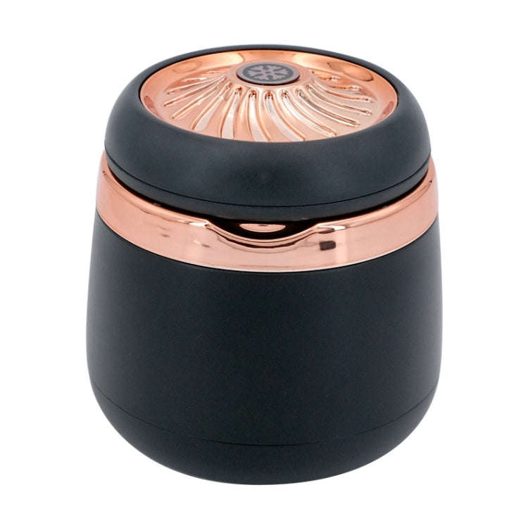 Car Ashtray Mini With Lamp And Cover Car Ashtray(N18B Gold)