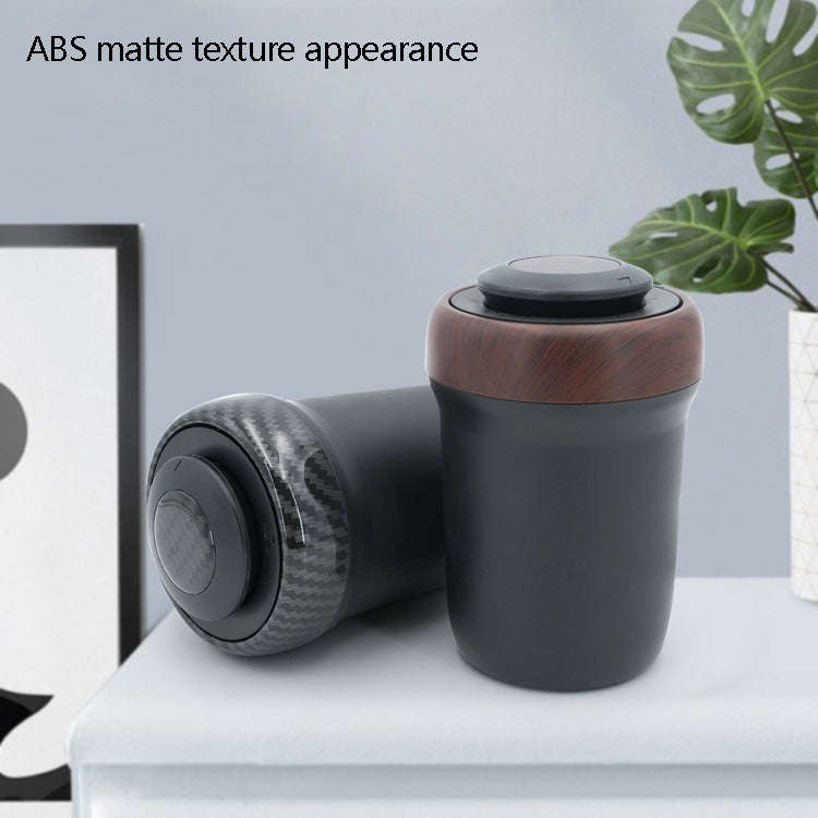 N17D Car Ashtray Arc Spot Tobacco With Lamp and Cover Car Ashtray(Carbon Fiber)