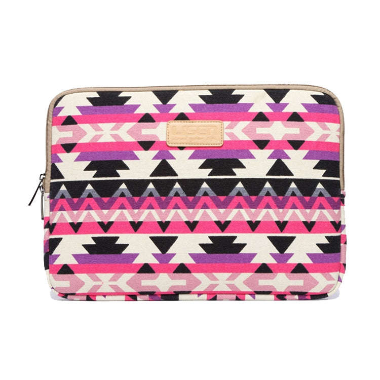 LiSEN LS-518 Lingge Pattern Laptop Computer Liner Bags, Size: 15 inch(Rose Red Pattern Geometry)