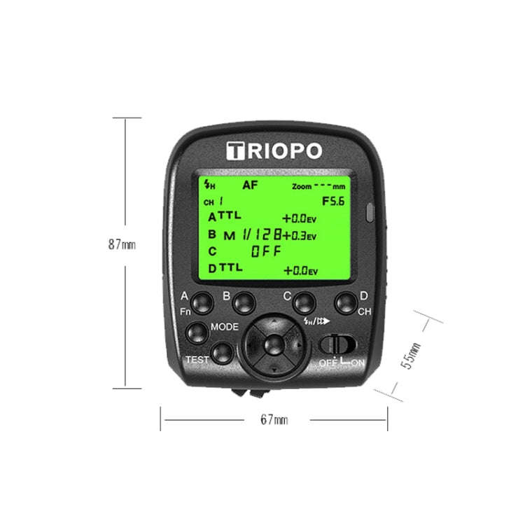 TRIOPO G1 Remote Control TTL Wireless Trigger 2.4GHz Wireless Transmitter For Canon / Nikon Camer...