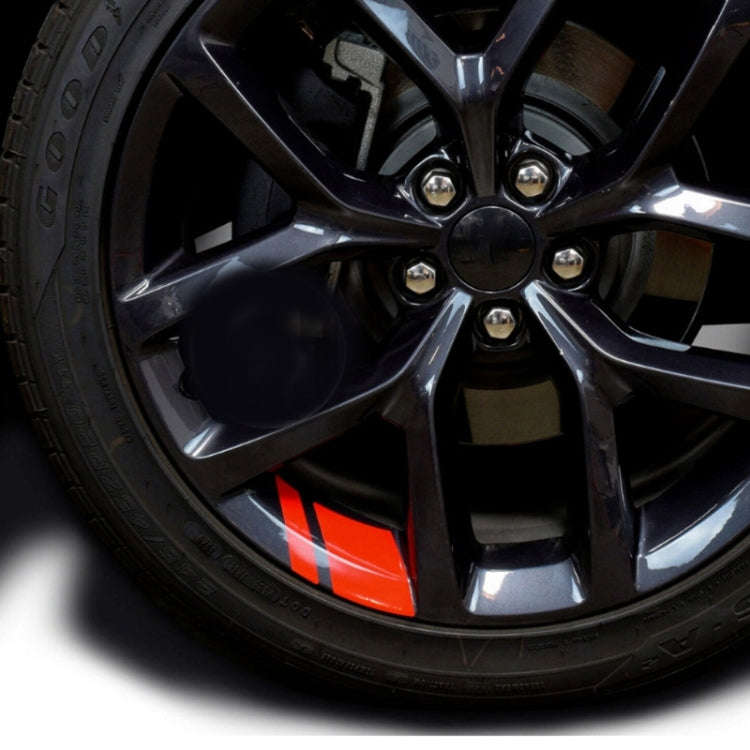 3 Sets Car Wheel Reflective Stickers 18-21 Inch General Decorative Sticker Line Sticker(Yellow)