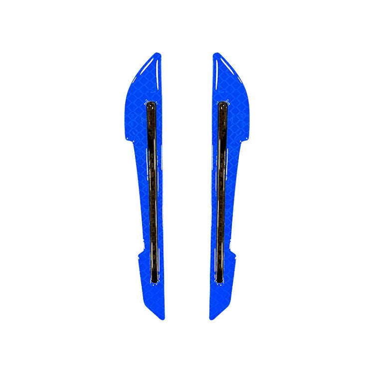 4 Sets Car Reflective Sticker Door Border Anti-Collision Strip Leaf Board Personality Rear View M...