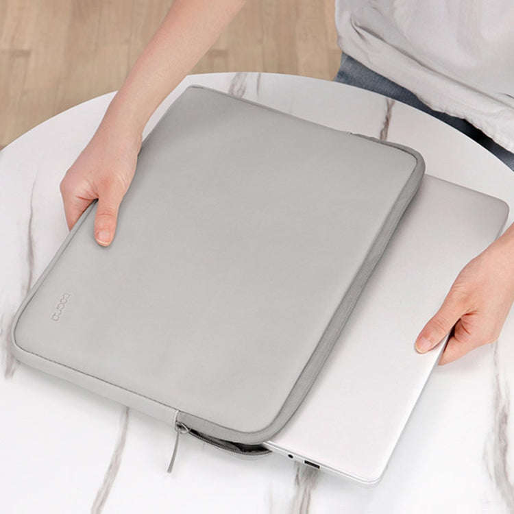 Baona BN-Q004 PU Leather Laptop Bag, Colour: Double-layer Apricot, Size: 15/15.6 inch
