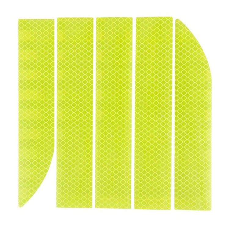 5 Sets Car Trunk Reflective Decorative Strip Anti-Scratch Car Tail Warning Decorative Stickers(Fl...