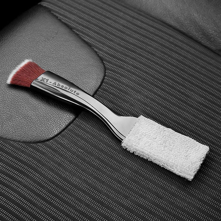 Car Air-Conditioned Air Outlet Cleaning Brush Car Interior Cleaning Tool Dust  Soft Hair Brush(Bl...