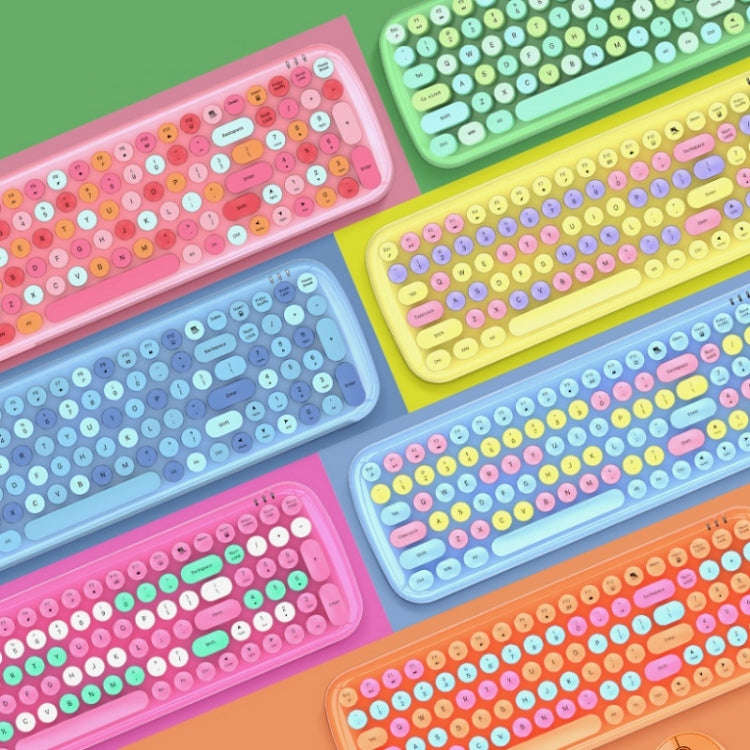 MOFii Candy XR Color Wireless Keyboard And Mouse Set(Pink Mix Color)