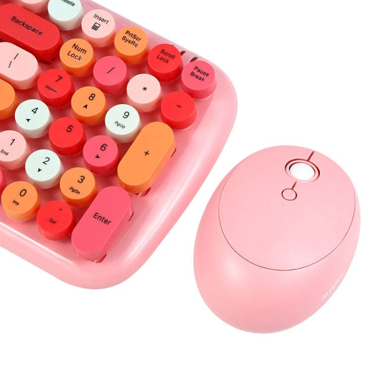 MOFii Candy XR Color Wireless Keyboard And Mouse Set(Pink Mix Color)