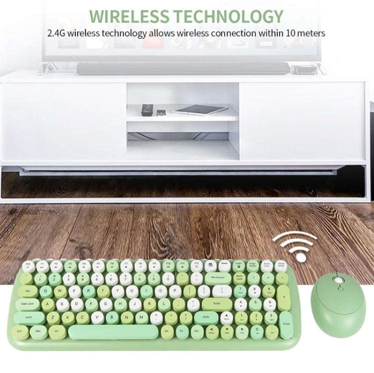 MOFii Candy XR Color Wireless Keyboard And Mouse Set(Pink Mix Color)
