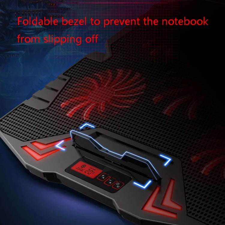 ICE COOREL K5 Laptop Radiator Computer Cooling Bracket, Colour: Touch Version (Black Blue)