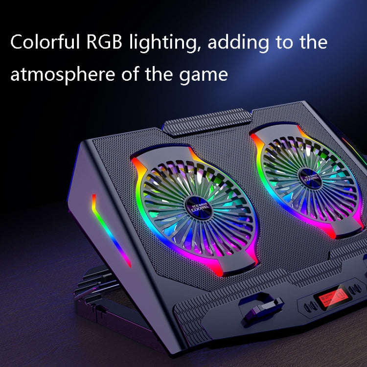 ICE COOREL USB Laptop Radiator Computer Mute Cooling Bracket, Colour: N9 Standard Version (Gray)