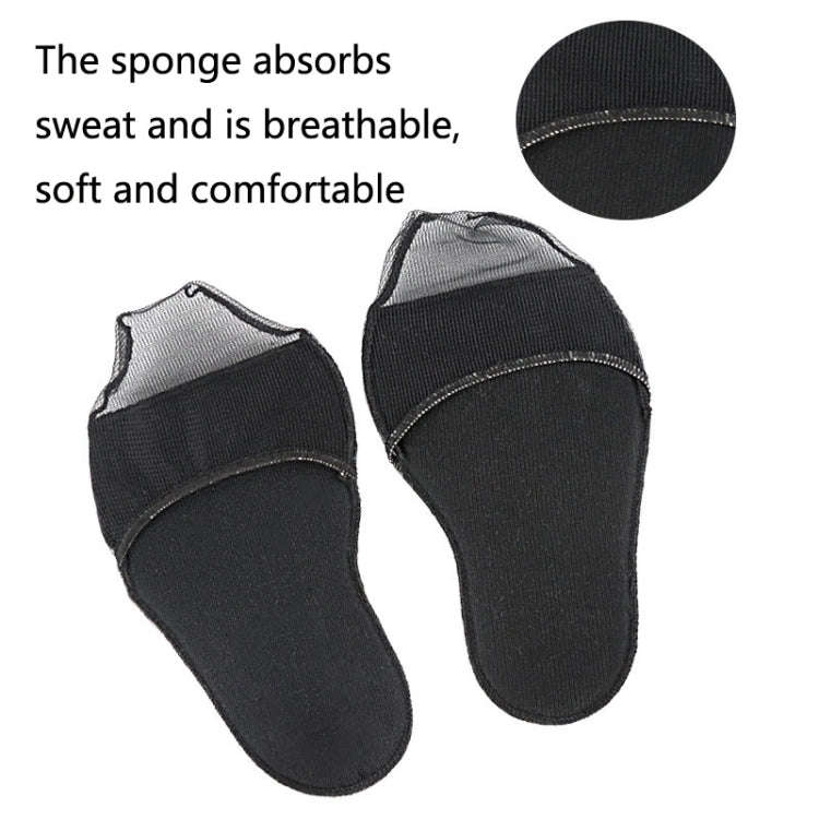5 Pairs Invisible And Comfortable Sponge Thickened Half Pad Sweat-Absorbent And Breathable Forefo...