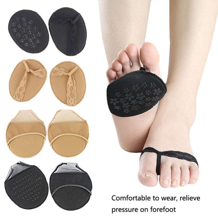 5 Pairs Invisible And Comfortable Sponge Thickened Half Pad Sweat-Absorbent And Breathable Forefo...