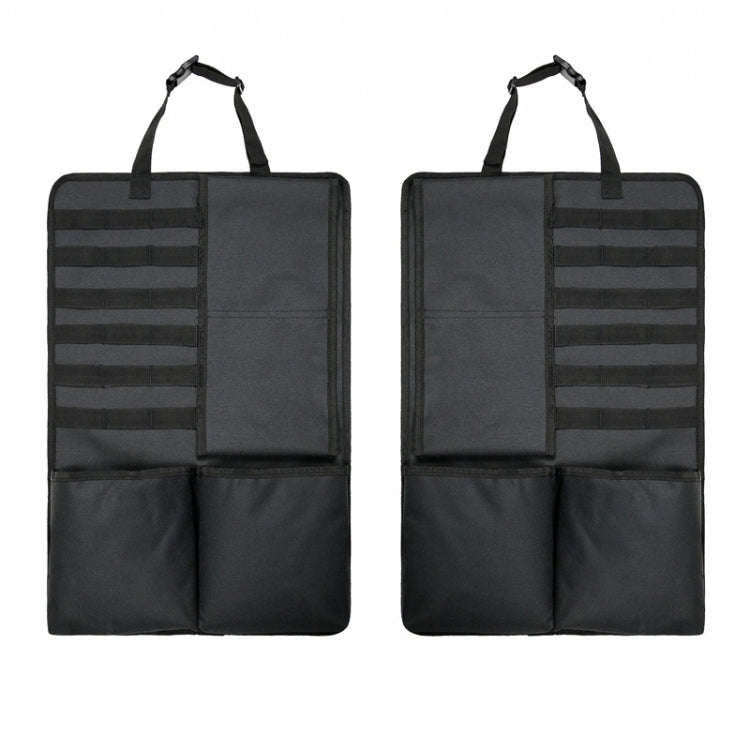 2 PCS Car Seat Back Hanging Bag Oxford Cloth Storage Bag(Black)