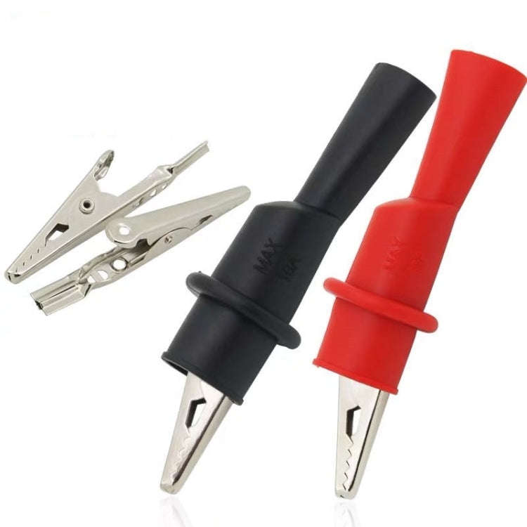 10 Pairs Multimeter Crocodile Clip Capacitor Clip Cover Pen Universal Accessories Connector Test ...