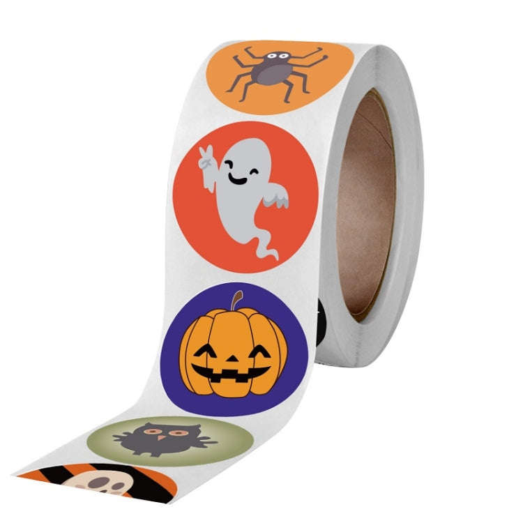 Halloween Stickers Gift Decoration Baking Cake Packaging Labels, Size: 2.5cm / 1 Inch(A-125)