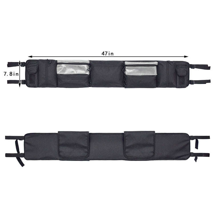 Large-Capacity Car Outdoor Bag Practical And Wear-Resistant Riding Front Bag(Black)