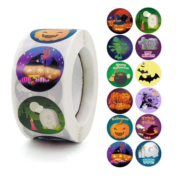 Halloween Childrens Toy Stickers Gift Decoration Gift Sealing Stickers, Size: 2.5cm / 1 Inch(K-88...