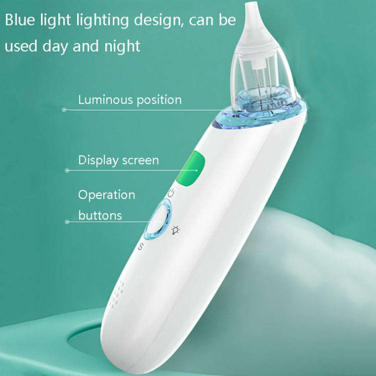FY-B202 Electric Baby Nasal Aspirator Baby Mouth-suction Nose Cleaner(White)