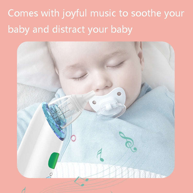 FY-B202 Electric Baby Nasal Aspirator Baby Mouth-suction Nose Cleaner(White)