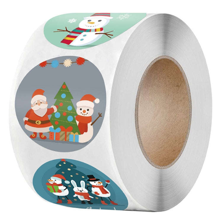 Snowman Christmas Sticker Gift Decoration Gift Sealing Stickers, Size: 1.5 Inch/3.8cm(LG-210922-3...