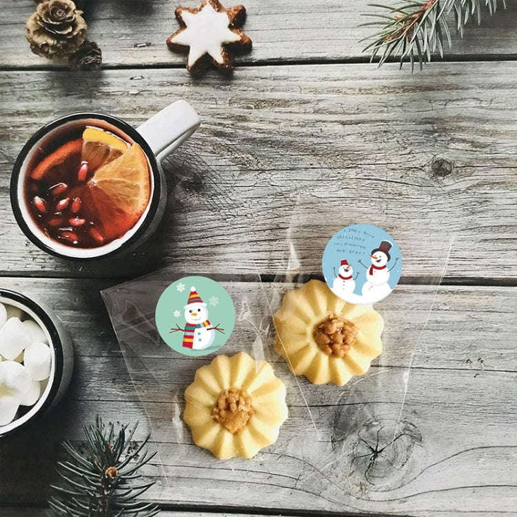 Snowman Christmas Sticker Gift Decoration Gift Sealing Stickers, Size: 1.5 Inch/3.8cm(LG-210922-3...