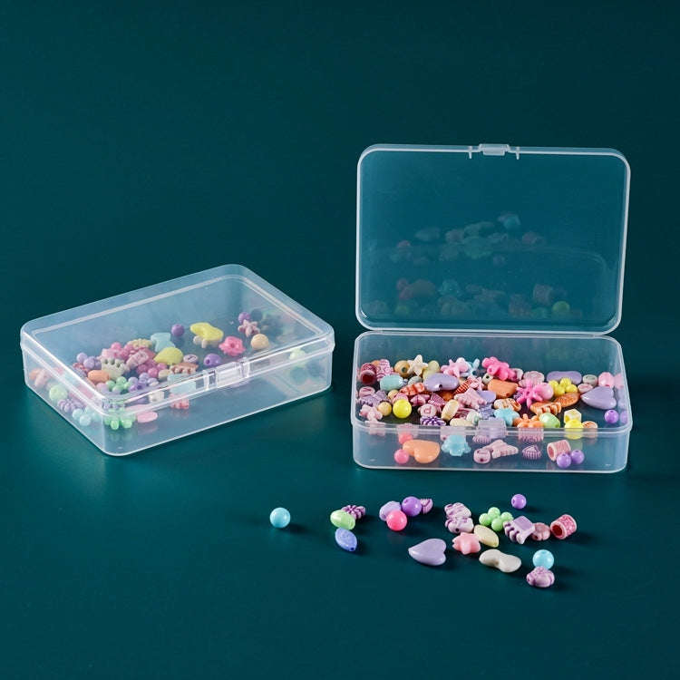 10 PCS Rectangular PP Plastic Box Transparent Packaging Box With Cover Plastic Parts Hardware Too...
