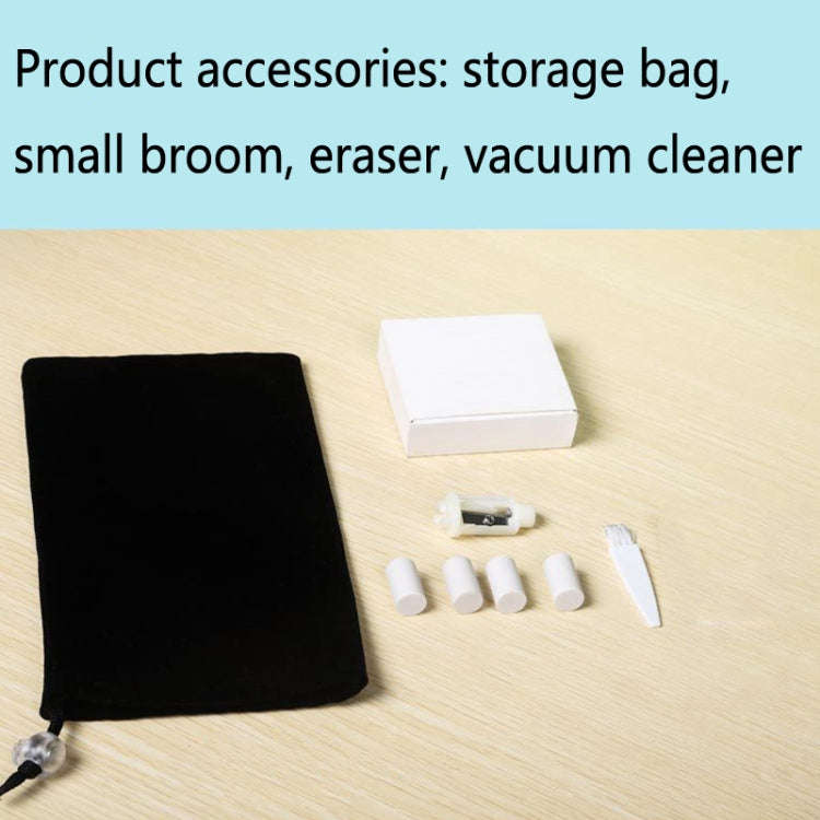 XCQ-01 Multifunctional Desktop Vacuum Cleaner with Pencil Sharpener Function(Pink)