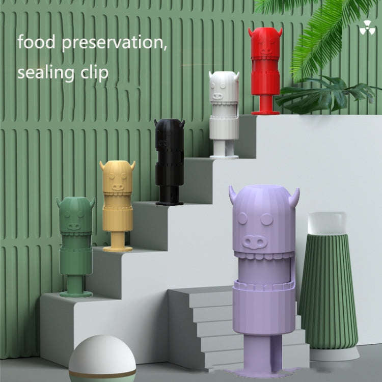10 PCS H011 Food Preservation And Moisture-Proof Sealing Elastic Clip Snack Food Sealing Clip(White)