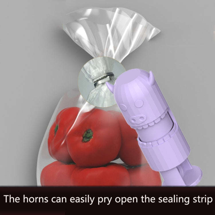 10 PCS H011 Food Preservation And Moisture-Proof Sealing Elastic Clip Snack Food Sealing Clip(Black)