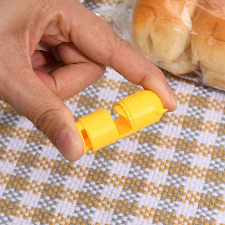 10 PCS H011 Food Preservation And Moisture-Proof Sealing Elastic Clip Snack Food Sealing Clip(Green)