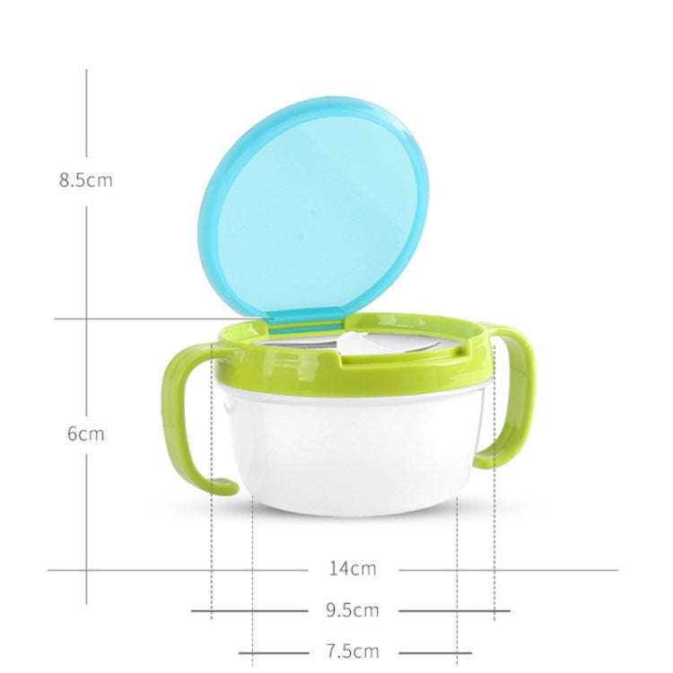 Baby Snacks Bowl Children Kids Food Storage Dishes Anti Spill 360 Rotate Baby Solid Feeding Plate...