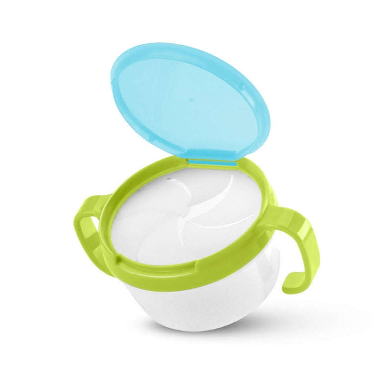 Baby Snacks Bowl Children Kids Food Storage Dishes Anti Spill 360 Rotate Baby Solid Feeding Plate...