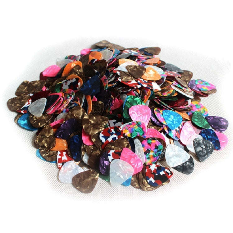 100 PCS Guitar Universal ABS Celluloid Pick Shrapnel Color Random Delivery(Celluloid 0.71mm)