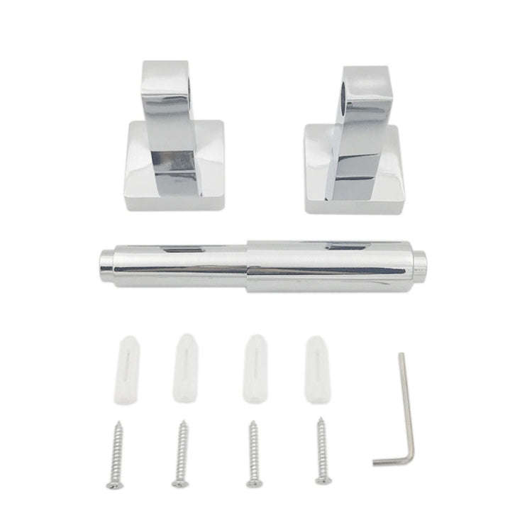 Toilet Square Base Retractable Toilet Paper Holder(Silver)