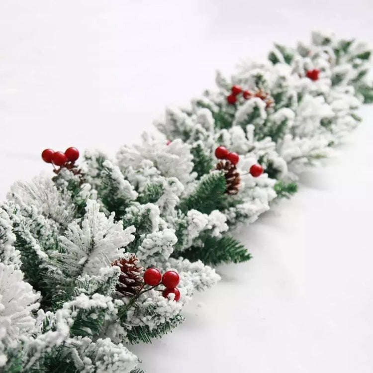 Christmas Decoration Door Hanging Long Flocking Rattan, Specification: 2.7 Meters