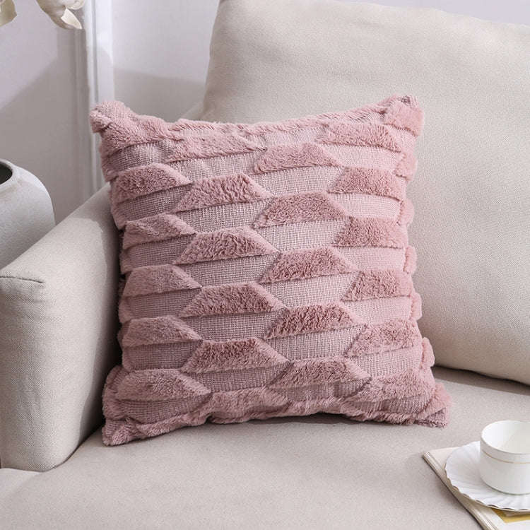 Double-Sided Plush Pillow Home Sofa Cushion Pillowcase, Size: 45x45cm Without Core(Pink Boat)