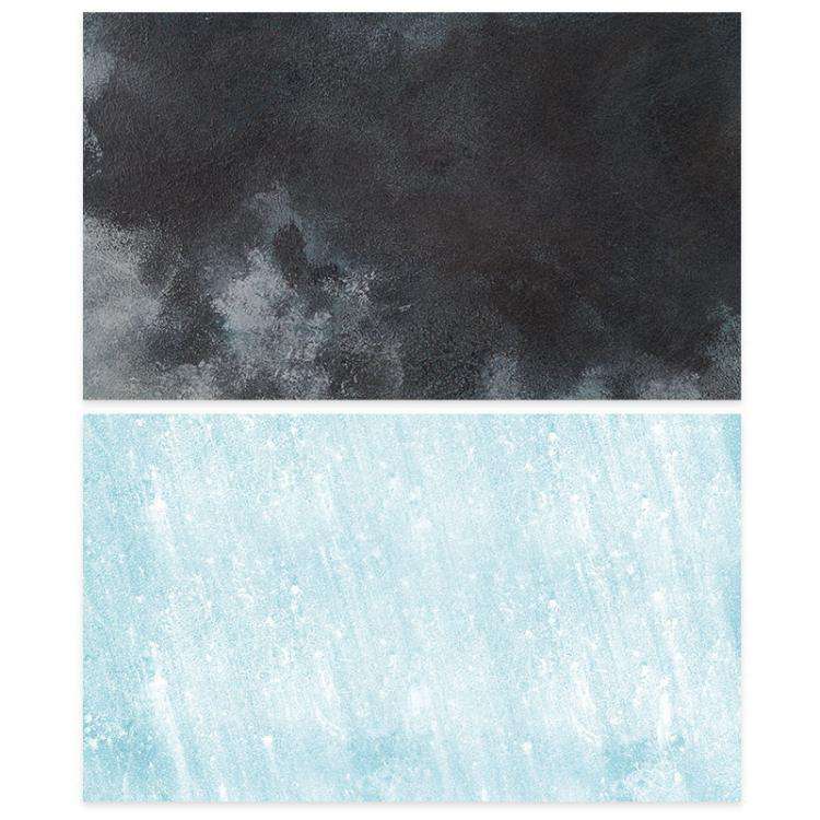 57 x 87cm Double-sided Photography Background Paper Shooting Props(08 Light Blue/Black)