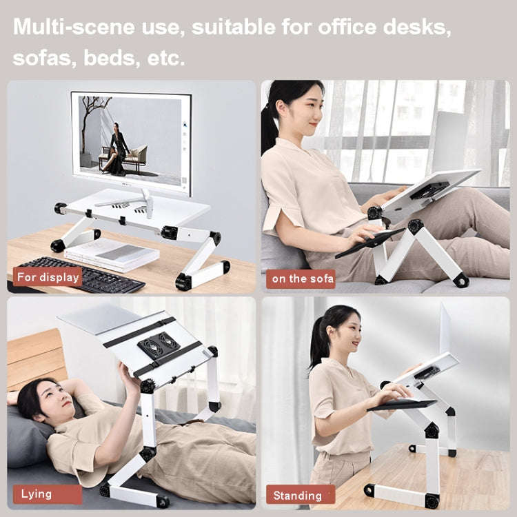 Oatsbasf Folding Computer Desk Laptop Stand Foldable Lifting Heightening Storage Portable Rack,St...
