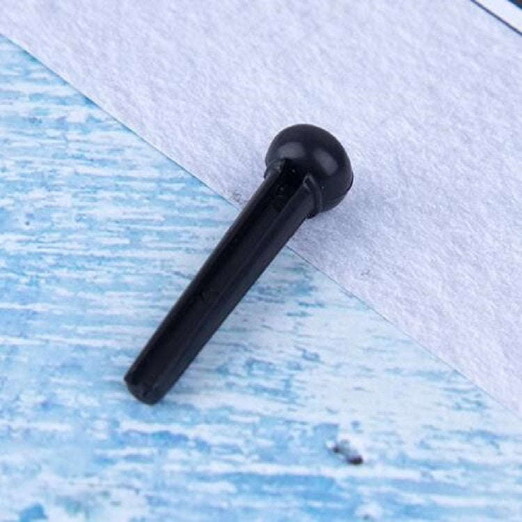 100 PCS Plastic Conical Cone String Nail for Guitar(White)