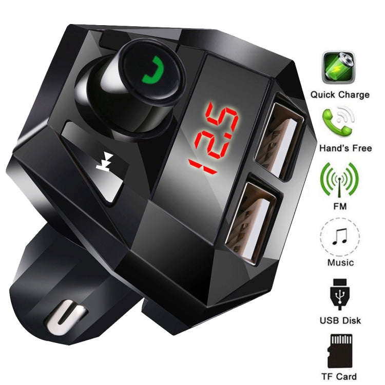 G18 Car Bluetooth Hands-Free MP3 Player Dual USB Bluetooth Charge FM Transmitter Bluetooth Receiv...